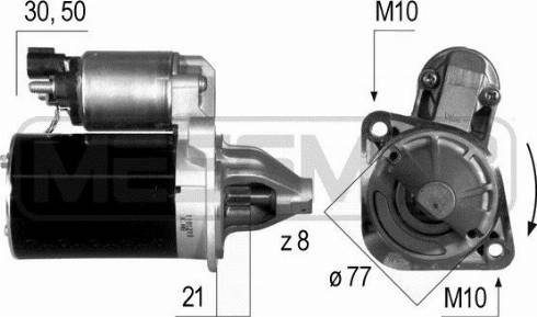 Messmer 220537A - Стартер autocars.com.ua