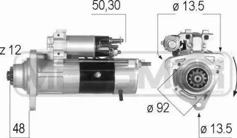 Messmer 220558 - Стартер avtokuzovplus.com.ua