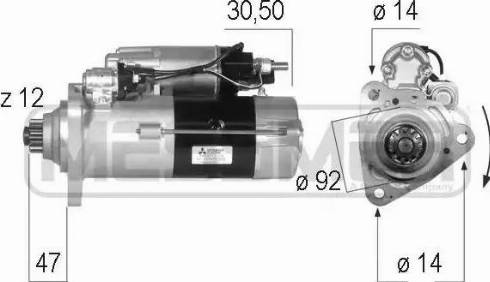 Messmer 220575 - Стартер autocars.com.ua