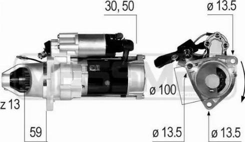 Messmer 220617 - Стартер autocars.com.ua