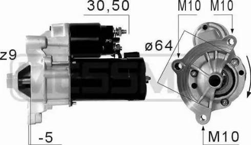 Messmer 220660 - Стартер avtokuzovplus.com.ua