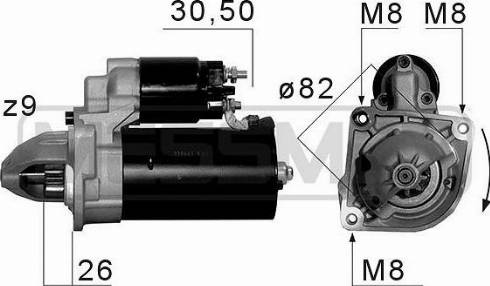 Messmer 220663A - Стартер autocars.com.ua