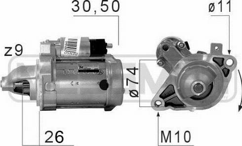 Messmer 220677A - Стартер avtokuzovplus.com.ua