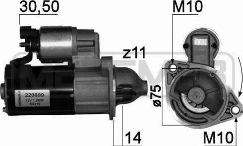 Messmer 220699A - Стартер autocars.com.ua