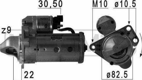 Messmer 220712A - Стартер avtokuzovplus.com.ua