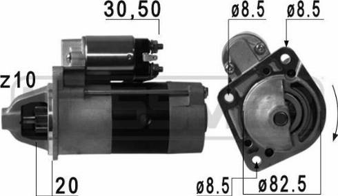 Messmer 220718A - Стартер avtokuzovplus.com.ua