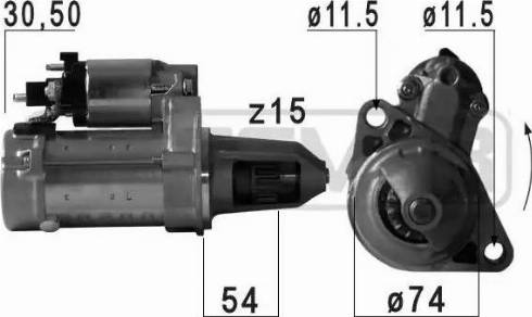 Messmer 220722 - Стартер avtokuzovplus.com.ua