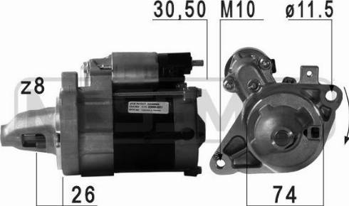 Messmer 220723A - Стартер avtokuzovplus.com.ua