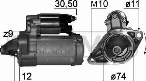 Messmer 220776A - Стартер avtokuzovplus.com.ua