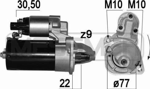 Messmer 220779A - Стартер autocars.com.ua