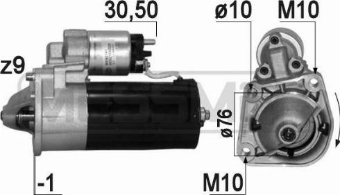 Messmer 220813A - Стартер avtokuzovplus.com.ua