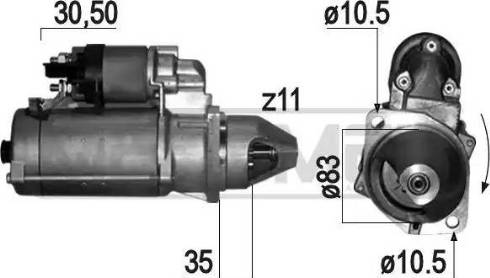 Messmer 220820 - Стартер avtokuzovplus.com.ua