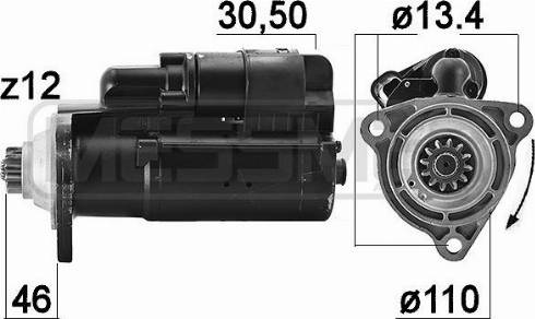 Messmer 220821 - Стартер avtokuzovplus.com.ua