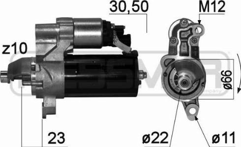 Messmer 220848A - Стартер avtokuzovplus.com.ua