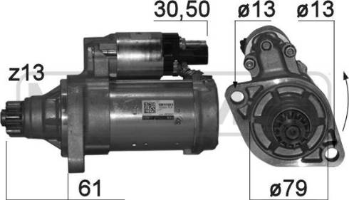 Messmer 220864A - Стартер avtokuzovplus.com.ua