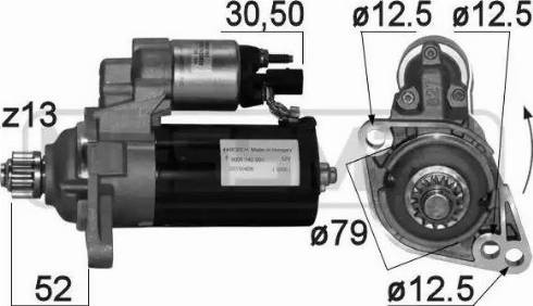 Messmer 220878 - Стартер autocars.com.ua