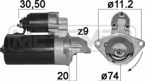 Messmer 220888A - Стартер avtokuzovplus.com.ua