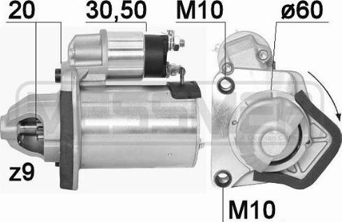 Messmer 220895A - Стартер avtokuzovplus.com.ua