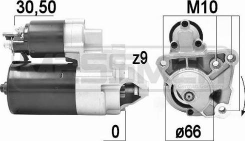 Messmer 220923A - Стартер avtokuzovplus.com.ua