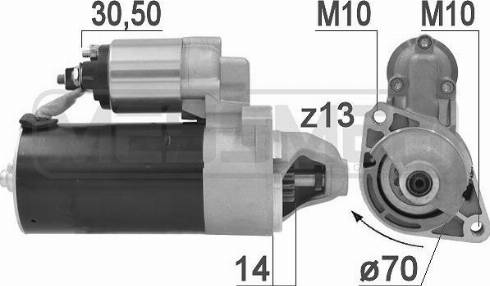 Messmer 220941A - Стартер avtokuzovplus.com.ua