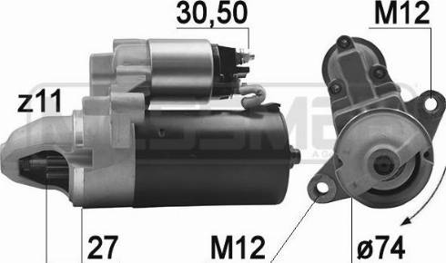 Messmer 220955A - Стартер avtokuzovplus.com.ua