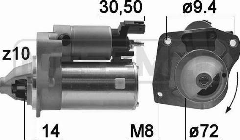 Messmer 220970A - Стартер avtokuzovplus.com.ua