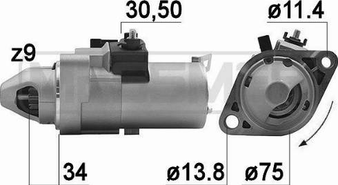 Messmer 220988A - Стартер avtokuzovplus.com.ua