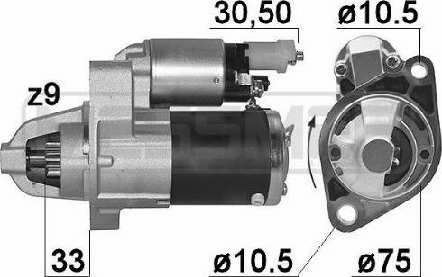 Messmer 220990A - Стартер avtokuzovplus.com.ua