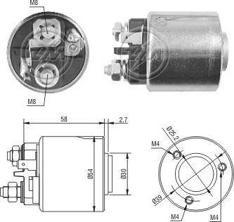 Messmer 227056 - Тягове реле, стартер autocars.com.ua