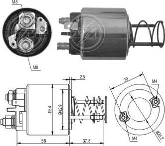 Messmer 227078 - Тяговое реле, стартер avtokuzovplus.com.ua