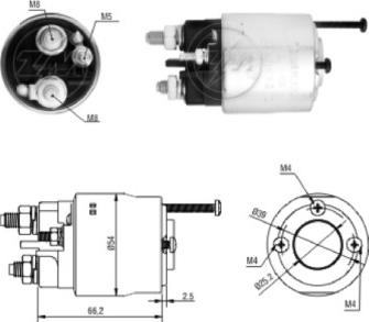 Messmer 227175 - Тяговое реле, стартер avtokuzovplus.com.ua