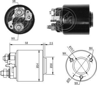 Messmer 227383 - Тягове реле, стартер autocars.com.ua