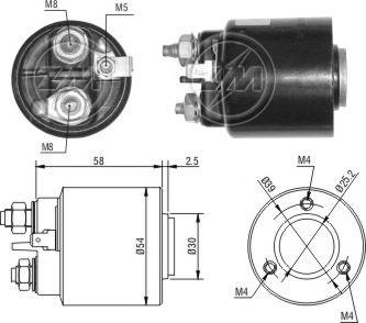 Messmer 227384 - Тягове реле, стартер autocars.com.ua