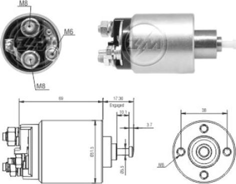 Messmer 227942 - Тягове реле, стартер autocars.com.ua