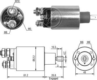 Messmer ZM1485 - Тягове реле, стартер autocars.com.ua