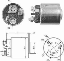 Messmer ZM1491 - Тяговое реле, стартер avtokuzovplus.com.ua