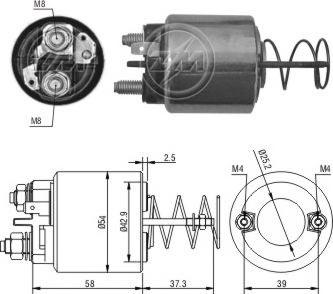 Messmer ZM1597 - Тяговое реле, стартер avtokuzovplus.com.ua