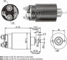 Messmer ZM1761C - Тягове реле, стартер autocars.com.ua