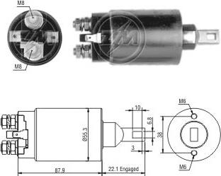 Messmer ZM1891 - Тяговое реле, стартер avtokuzovplus.com.ua