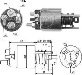 Messmer ZM2395 - Тягове реле, стартер autocars.com.ua