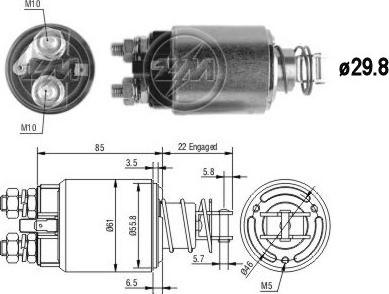 Messmer ZM655 - Тягове реле, стартер autocars.com.ua