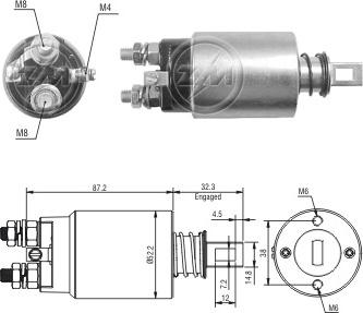 Messmer ZM2689 - Тягове реле, стартер autocars.com.ua