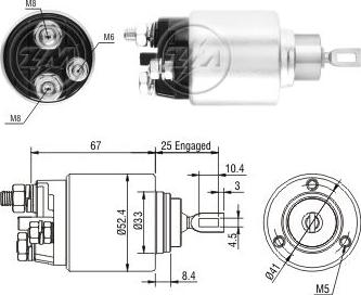 Messmer ZM3381 - Тяговое реле, стартер avtokuzovplus.com.ua