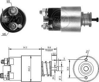 Messmer ZM3391 - Тягове реле, стартер autocars.com.ua