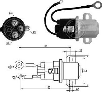 Messmer ZM3408 - Тягове реле, стартер autocars.com.ua