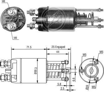 Messmer ZM3651 - Тягове реле, стартер autocars.com.ua