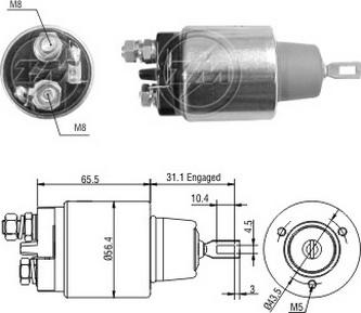 Messmer ZM3773 - Тягове реле, стартер autocars.com.ua