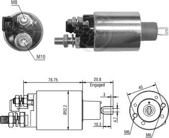 Messmer ZM4482 - Тягове реле, стартер autocars.com.ua