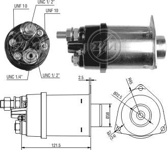 Messmer ZM455 - Тягове реле, стартер autocars.com.ua