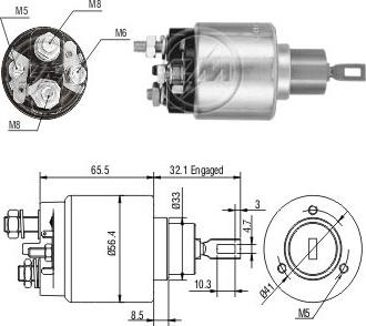 Messmer ZM475 - Тяговое реле, стартер avtokuzovplus.com.ua